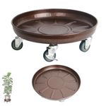 Choclaif Plant Caddy with Wheels 16 Inch, 2 Pack Heavy Duty Plant Stand with Wheels, Lockable, One-Minute Installation, Plant Dolly Suitable for Indoor, Outdoor, Patio, Garden