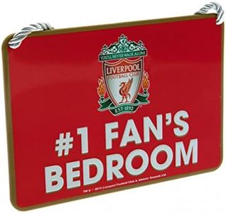 Liverpool FC Official Bedroom No. 1 Fan Sign (UK Size: One Size) (Red)