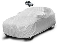 Auto Hub Waterproof Car Cover Compatible with Tata Indigo Marina with with Mirror Pocket, Soft Cotton Lining, Waterproof Indigo Marina Car Cover- Metallic Silver