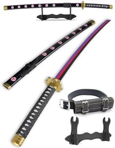 Cold Blade Roronoa Zoro Sword - 41 inches Anime Sword Replica with Belt and Stand - Shusui Sword with Authentic Design