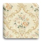 TLISMI 15 Pcs DIY Self Adhesive 3D Retro Blooming American Flower Pattern Luxury PE Foam Wall Sticker Easy Peel and Stick Waterproof Wallpaper Anti fouling Wall Panels for Home Decor (70X70cm, 5mm)