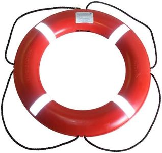 Dock Edge + Inc. USCGA Approved S.O.L.A.S. Life Ring Buoy (Orange, 30-Inch)