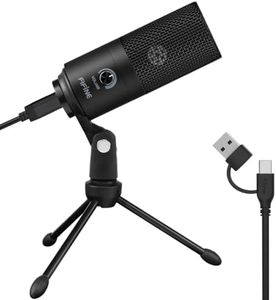 FIFINE USB Microphone, Metal Condenser Recording Microphone for Laptop MAC or Windows Cardioid Studio Recording Vocals, Voice Overs,Streaming Broadcast and YouTube Videos-669B