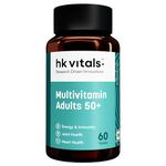 hk vitals Multivitamin Adults 50+ (60 Tablets) | Daily Multivitamin for Men & Women | Healthy Ageing | For Joints, Heart, Gut, Eye, Cognition & Energy