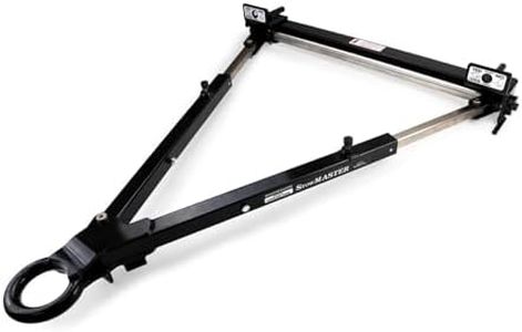 Roadmaster 583 Stowmaster Tow Bar with 3" Pintle Ring fits Baseplates | Hauls Up to 6,000 lbs | Large Hook-Up Radius | Powder-Coated Finish | Self-lubricating Bushings