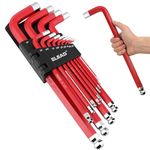 ELEAD Jumbo Hex Key Allen Wrench Set | 13-Piece SAE 5/64"-3/4" | Long Ball End Durable S2 | Automotive | Mechanic | Furniture | Professional Grade Tools