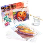 Pitoies Dementia Activities for Seniors - 5 Pack of Reusable Water Painting Toys for Adults with Dementia, Alzheimer’s Games & Gifts for Elderly - Vegetables