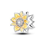 NARMO Charms for Women Bracelet Small Bead Charm Sunflower Charm for Bracelets