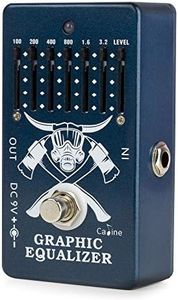 Caline Guitar Effects Pedal EQ 6-Band Graphic Equalizer Distortions Pedal Metal True Bypass CP-71