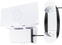 HGX for Starlink Gen 3 Router with Power Supply Mounting Kit & Cable Caddy, 3 in 1, Wall Holder for Starlink Standard V3 Mesh Router and Power Supply (White)