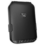 Vaultek LifePod Secure Waterproof Travel Case Rugged Electronic Lock Box Travel Organizer Portable Handgun Safe with Backlit Keypad, Black, Covert Black (Biometric)