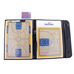 MagiDeal Portable Folding Pro Basketball Dry-Erase Board - Basketball Coaching Board - Double Sided Coaches Clipboard