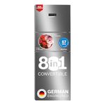 Bosch 302L, 3 Star, MaxFlex Convert Frost Free Triple Door Refrigerator | 8-in-1 Convertible Storage Modes | 57L Extra Convertible Zone | Cool Extend up to 18 hours (CMC33K03NI, Smokey Steel)