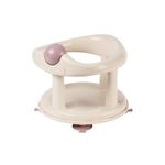 Bebeconfort Swivel Bath Seat, 6-12 Months, Max. 10 kg, Child Bath Support Seat, Baby Bath Seat, Non-Slip Baby Bath Chair, Ergonomical, Suction Cups, Color Beige