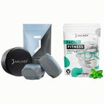 Jawliner 3.0 (Original) Jawline Exerciser Bundle - Beginner Level Fitness Mint Jaw Trainer for Double Chin Reduction - Refreshing Entry-Level Option (Beginner + Fitness Mint)