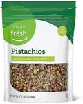 Amazon Fresh - Pistachios, Dry Roasted with Sea Salt, No Shells, 24 oz