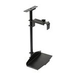 EUREKA ERGONOMIC Under Desk PC Mount, Computer Tower Holder 360° Swivel Height & Width Adjustable, CPU Holder Holds up to 20kg, Fits Most Computer Tower, Black