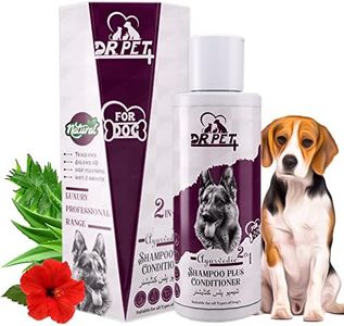 Dr. Pet Plus Ayurvedic 2 in 1 Dog Shampoo Plus Conditioner for Beagle Dog & Puppy | Deeply Cleanse Coat, Softens & Conditions Coat | Eliminates Bad Odor | for All Dog Breed – 100 Ml