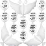 Jishi Dove Memorial Balloons to Release in Sky, Biodegradable Funeral Balloons Memorial Decorations for Celebration of Life Party Happy Birthday in Heaven, 30 Memorial Balloons & 3 White Dove Balloons