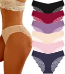 FINETOO 6 Pack Sexy Underwear for W