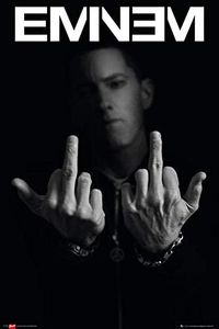 Close Up Poster Eminem Finger MMLP2 (61cm x 91,5cm) + Un Poster Surprise en Cadeau!