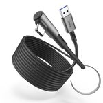 KIWI design 20FT Link Cable Compatible with Oculus/Meta Quest 3S Accessories, and Quest 3/2/Pro/Pico 4, USB3.0 Link Cable with 5Gbps Super Speed