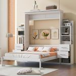 PVWIIK Queen Size Murphy Bed with 4