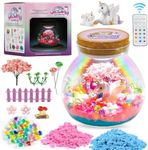 Arts and Crafts for Kids Ages 8-12, Unicorn Toys for Girls Age 4-6 Light Up Terrarium Kit for Kids Toys for Ages 5-7 Crafts for Girls Ages 4-8 5 6 7 8 9 10 11 12 13 Year Old Girl Gifts