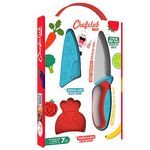 Chefclub Network Chefclub - The Chef's Knife for Kids,Blue and Red