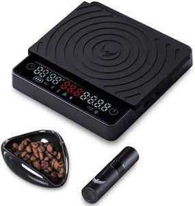 KNODOS Espresso Scale with Timer & Ceramic Coffee Dosing Cup Set