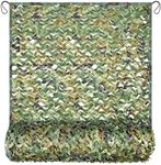 Yeacool Camo Netting 20X20 Mesh Camouflage Netting Military Surplus Hunting Blind Net for Military Theme Party Decorations Army Sunshade Car Cover Camping Shooting (Woodland Camo, 20ftx20ft, 6m*6m)