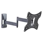 MX Universal Heavy-Duty Double Arm Wall Mount for 17–42 Inch LED, LCD & Plasma TVs | Adjustable Tilt & Swivel Bracket | Durable Metal TV Wall Stand | VESA Compatible