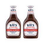 Sweet Baby Ray's No Sugar Added, Sweet & Spicy, 18.5 OZ 18.5 Ounce (Pack of 2)