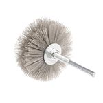 uxcell Nylon Wheel Brush 320 Grits Abrasive Grinding Head with 6mm Threaded Shank