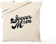 CafePress Soccer Mom Tote Bag Natural Canvas Tote Bag, Reusable Shopping Bag