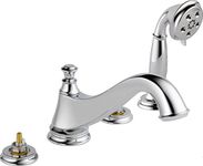Delta T4795-LHP Cassidy Low Arc Roman Bathtub Faucet with Hand Shower Trim Without Handles, Chrome