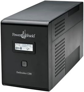 Poweshield Defender 1200VA/ 720W Line Interactive UPS with AVR, Australian Outlets and User Replaceable Batteries, PSD1200,Black