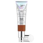 IT Cosmetics Your Skin But Better CC+ Cream, Deep (W) - Color Correcting Cream, Full-Coverage Foundation, Anti-Aging Serum & SPF 50+ Sunscreen - Natural Finish - 1.08 fl oz