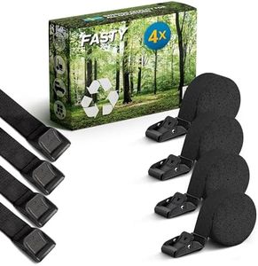 FASTY Tie-Down Straps — Lashing Strap 12Ft x 1” — Adjustable Cam Buckle Cargo Straps — Tie Down Straps for Moving Motorcycles Boats Trailers — Cinch Strap Heavy Duty Straps 4 Pack 881lb Break Strength