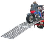 Black Widow – Aluminum Folding Arched Motorcycle Ramp – MF-12038 – High-Strength Aluminum Construction – 10’ Length – 1,500 lb. Capacity – Arched Design – Five-Year Warranty