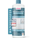 PLINTEX® Grout & Tile Sealer 1L for Shower & Bathroom - Water-based Sealant with Long-Lasting Lotus Effect - Grouting Protector against Limescale & Dirt - Transparent & Odourless for up to 12sqm