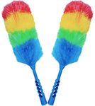 Tockrop 2 Pack Upgrade 19” Static Duster Beandable and Washable - More Fibers Bigger Head Less Loss of Fiber Duster