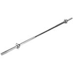 Komodo 4ft Spinlock Barbell 48" Weightlifting 1 Inch Standard Plates Bar 4 Foot Steel Weight Lifting Bars with Spin Locks (Standard)