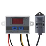 TKSE Digital Hygrometer, XH-W3005 Digital Hygrometer Switch Controller Humidity Sensor 0~99% RH 12V/24V/220V(220V)