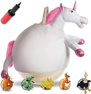 WALIKI Horse Hopper Ball for Kids | Hippity Hop | Jumping Hopping Ball | Sit & Bounce (Large: Ages 6-9, Unicorn)