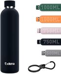 Exllena Insulated Black Water Bottl