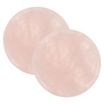 Beaupretty 2PCS Eyelash Jade Stones Eyelash Extension Glue Pallet Holder Round Pallet Nail Pallet Eyelash Extensions Tool