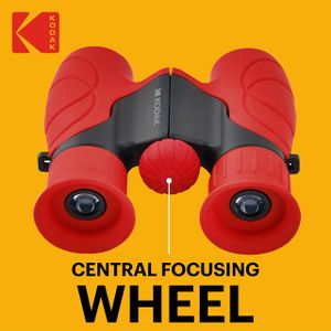 KODAK Kids Binoculars 8x – Red Compact Outdoor Toy