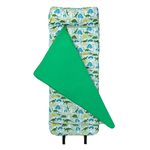 Wildkin Original Nap Mat with Reusable Pillow for Boys and Girls, Perfect for Elementary Sleeping Mat, Features Hook & Loop Fastener, Soft Cotton Blend Materials Nap Mat for Kids (Dinomite Dinosaurs)