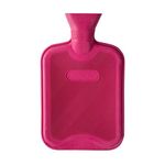 HomeTop Premium Classic Rubber Hot Water Bottle (2 Liters, Rose Red)